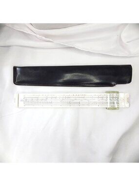 Vintage Pickett Microline 120 Slide Rule Ruler W/ Case Ruler‎ Made in USA